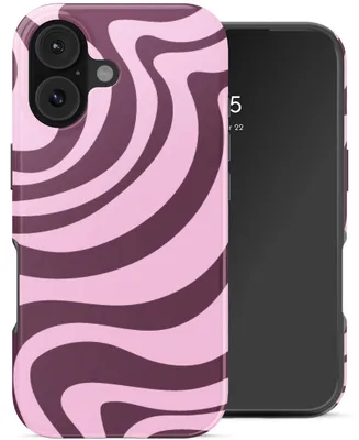 Productafbeelding van Selencia Vivid Backcover voor de Apple iPhone 17 - Wavy Swirl Pink Plum