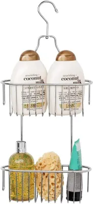 Produktbild von Famanu Duschregal mit 2 Ebenen - Rostbeständig - Chrom - 1 Stück