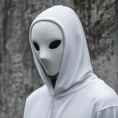 gesichtslose Phantom-Maske – Decords 3D-Kostümartikel, Produktansicht 1