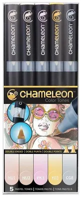 Immagine prodotto di Set dei pennarelli Chameleon 5 pezzi - Pastel Tones