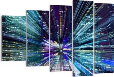 Produktbild von Bild auf Leinwand - Leinwandbild - Abstraktion modern - 150x100cm - Wand Bild - Wanddeko - Leinwanddruck - Bilder - Kunstdruck - Wanddekoration - Leinwand bilder - Wandkunst - EG150x100-4044