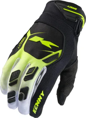 Immagine prodotto di Guanti Motocross Enduro KENNY RACING SAFETY Neon Nero Giallo Taglia S