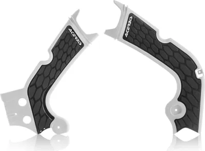 Produktbild von ACERBIS X-Grip Weiß/Schwarz Rahmenprotektor für HONDA