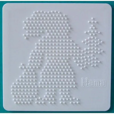 Image de Hama Bügelperlen 284 Hama Stiftplatte midi "Weihnachtsmann", weiß