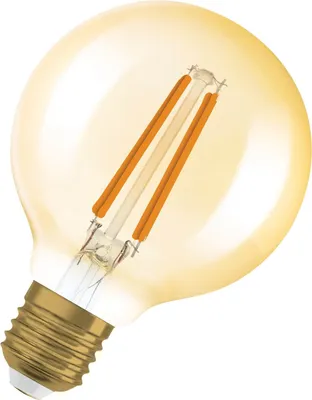 Produktbild von OSRAM Vintage 1906 LED CLASSIC 7.2W 824 Gold E27 Lampe 806lm 2400K warmweiss wie 60W dimmbar 4099854137860