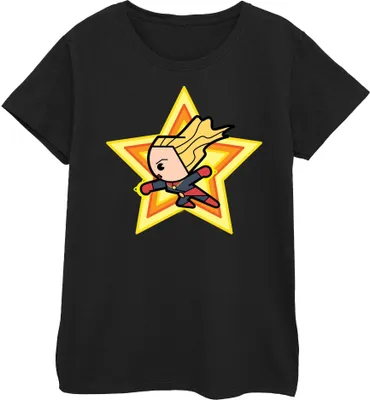 Produktbild von Captain Marvel - T-Shirt für Damen BI642 (S) (Schwarz)