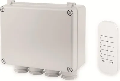 Produktbild von SMARTWARES Funk-Schalterbox SH4-99652, 3-Kanal-Schalter-Set, Außenbereich