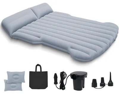 Obrázek produktu pro Vzduchová matrace 190 x 130 x 15 cm – nafukovací – Schlaфmair – 4 vzduchové komory – cestovní postel – vhodná pro Tesla Model Y – vzduchová postel