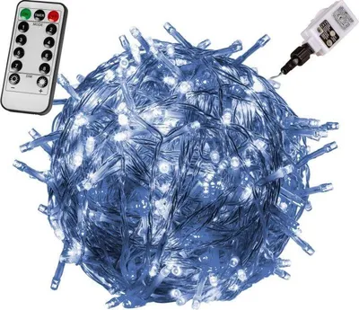 Obrázok produktu pre VOLTRONIC Vianočná reťaz 10 m,100 LED,studene biela+ovládač