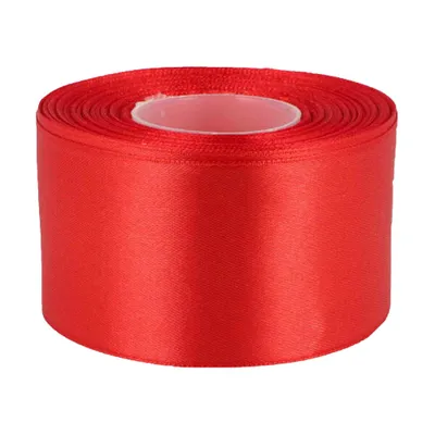 27m Satinband 50mm Dekoband feuerrot