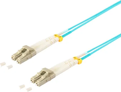 Zdjęcie produktu dla Dupleksowy kabel krosowy LC/LC 50/125µ OM3 aqua 3m