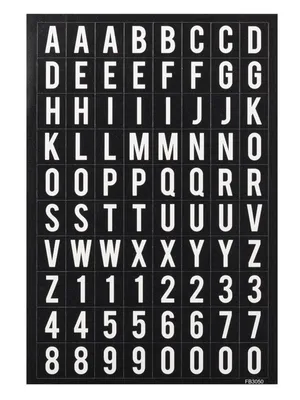 Produktbild von Buchstaben - Zahlen Sticker