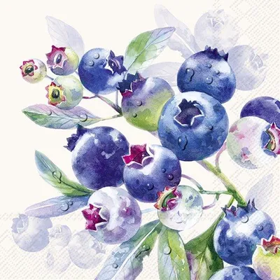 Produktbild von BLUEBERRY FRUITS cream Lunch-Servietten