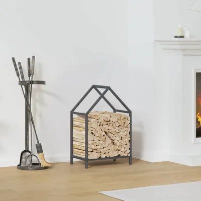 Produktbild von Möbel Brennholzregal Anthrazit 40x25x60 cm Kaltgewalzter Stahl - Kaminholzregale 864293