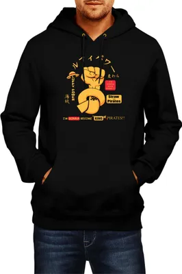 Produktbild von Herren Kapuzenpullover Manga Japan Anime Comics Animation One Manga Piece Anime 0021, Man M / Schwarz