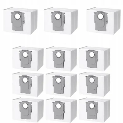 Immagine prodotto di Rosfix Set di 12 Sacchetti per la Polvere, 1,8 l – 4 Strati, Chiusura Automatica, CE RoHS | Per Roborock S7 S8 Q5 Q7 Q8 | Sacchetti per Aspirapolvere