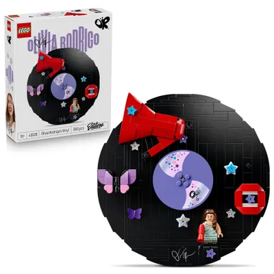 Produktbild von LEGO Editions Olivia Rodrigos Schallplatte - Spielzeug Schallplatte, Minifigur & Zubehör - Zimmer, Wand oder Regal Deko - Musik Geschenk für Mädchen und Jungen ab 10 Jahren & Teenager Fans - 43028