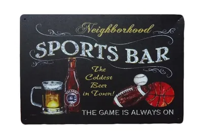 Produktbild von Blechschild Sports bar - Bier metallschild - Vintage blechschild - Retro blechschild