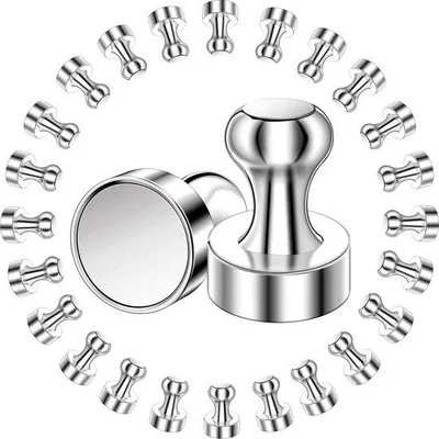 Produktbild von Starke Neodym Magneten 12x16mm N52 silber Mini Magnete für Kühlschrank