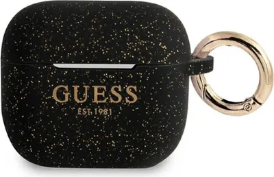 Produktbild von Guess Gua3Sggek Airpods 3 Abdeckung Czarny/Schwarz Silikon Glitter