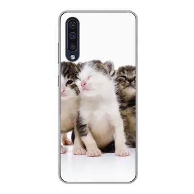Produktbild von MuchoWow® Handyhülle Schutzhülle Hülle für Samsung Galaxy A30s Katze - Haustiere - Fell - Porträt Silikon Softcase Handy Hülle - Karteninhaber