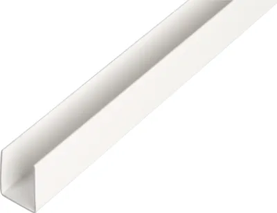 Zdjęcie produktu dla Alberts 484538 Profil U, plastikowy, biały, 1000 x 21 x 10 mm