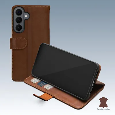 Imagen del producto de Cartera de cuero Mobilize para Samsung Galaxy S26+ 5G, color marrón