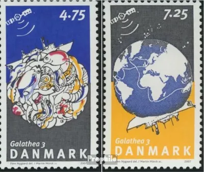 Produktbild von Briefmarken Dänemark 2007 Mi 1466-1467 (kompl.Ausg.) postfrisch Galathea