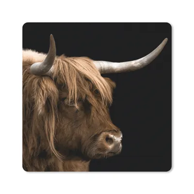 Produktbild von MuchoWow® Mauspad Mousepad Schottischer Highlander - Tiere - Kuh 30x30 cm - Mousepads - Maus Mat - Pad - Mausunterlage - Gaming