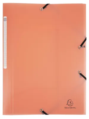 Obrázok produktu pre Doska s gumičkou, PP, A4, EXACOMPTA "Chromaline Pastel", koralová