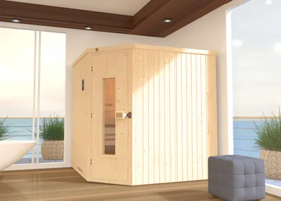 Produktbild von weka Elementsauna VARBERG 3 HT inkl. 7,5 kW BioS-Ofenset x B x T x H x 194 x 194 x 199