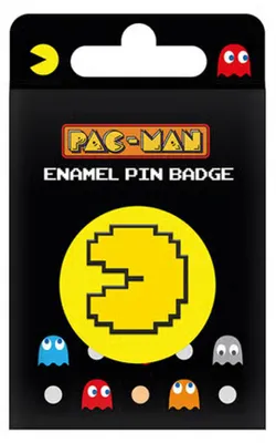Obrázek produktu pro Pac-Man – pixelová nášivka, smaltovaná CD1384 (jednotná velikost) (černá/žlutá)