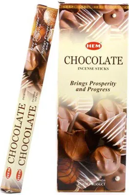 Produktbild von HEM Wierook - Chocolate - Slof (6 pakjes/120 stokjes)