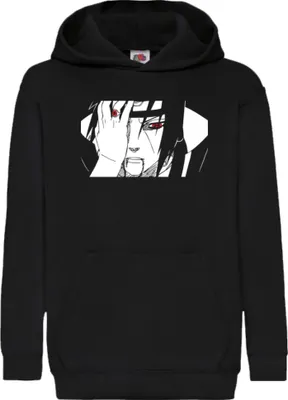 Obrázok produktu pre Detská Mikina S Kapucňou Naruto Itachi Uchiha 02, 7-8 Jahr - 128 / čierna