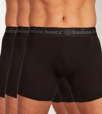 Image de Bamboo Basics boxer lot de 3 knitted boxershorts black hommes