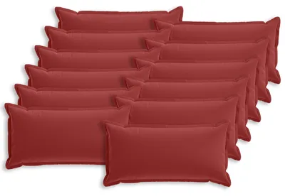 Immagine prodotto di vidaXL, copridivano 12 pezzi, colore bordeaux, 40 x 80 cm, in poliestere