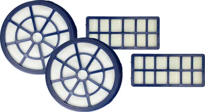 Produktbild von vhbw 4-tlg. Filter-Set kompatibel mit Hoover BR30PET 011, BR71-BR02001, BR71-BR01001, BR71-BR10011 Staubsauger - 2x Abluft-Filter, 2x Vormotor-Filter