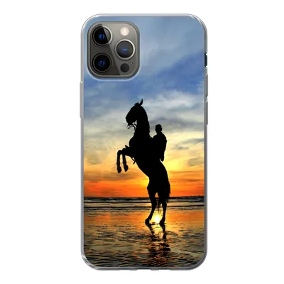 Produktbild von MuchoWow® Handyhülle Schutzhülle Hülle für iPhone 13 Pro Pferd - Himmel - Schatten Silikon Softcase Handy Hülle - Handy-Tasche