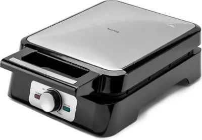Waffeleisen für 4 Waffeln, 1500 W, Antihaft, einstellbare Temperatur