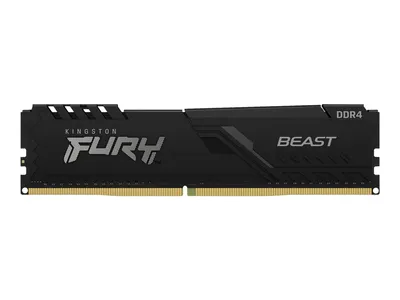 Produktbild von Kingston FURY Beast - DDR4 - Modul - 8 GB - DIMM 288-PIN - 2666 MHz / PC4-21300 - CL16 - 1.2 V - ungepuffert - non-ECC - Schwarz