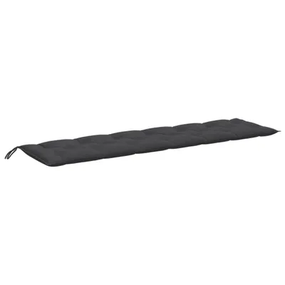 Image de vidaXL Coussin pour banc de jardin Melange Anthracite 200x50x7 cm Tissu