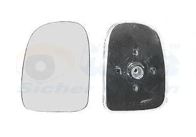 Produktbild von VAN WEZEL Spiegelglas Außenspiegel Rechts für FORD TRANSIT MK-5 Bus (E) Konvex Unbeheizt 1897832