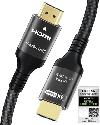 Productafbeelding van HDMI kabel 5M - 10K 8K - Ultra High Speed 48Gbps - voor TV en projector - Vemera