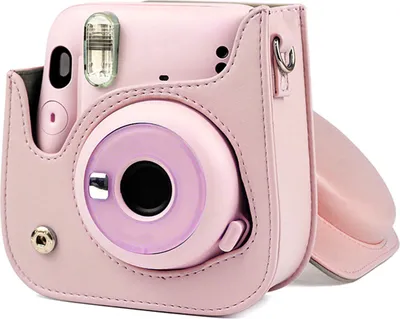 Immagine prodotto di Custodia in Finto cuoio con tracolla per fotocamera Fujifilm Instax Mini 11 CameraPink