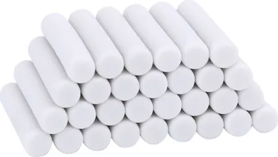 Image de tenwin Gomme électrique portable 50pcs Dia. 5mm Big Eraser Refills Replaceable Rubbers Stationery Supplies for School Students Artists Drawing Painting Sketching Use