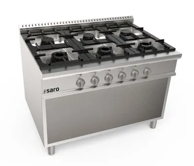 Obrázok produktu pre Plynový sporák Saro s otvoreným podpultovým ovládaním, 6 horákov, model Lq / Cug6Ba