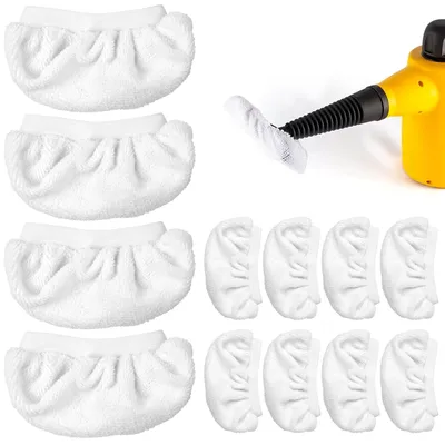 Productafbeelding van Set van 12 Mikrofiber Doeken voor Stoomreiniger, Wasbaar