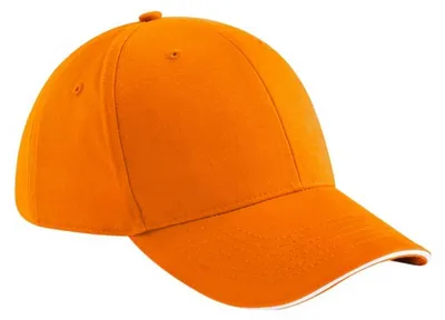 Immagine prodotto di Beechfield - Cappellino "Athleisure" a 6 pannelli FK1625 (taglia unica) (arancione/bianco)