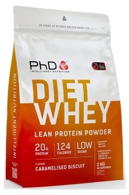 Produktbild von PhD Diet Whey (2000g) Caramelised Biscuit - Eiweiße - Protein-Mischung