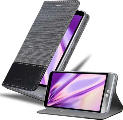 Produktbild von Cadorabo Hülle für LG STYLUS 3 Schutzhülle in Grau Handy Hülle Etui Book Case Cover